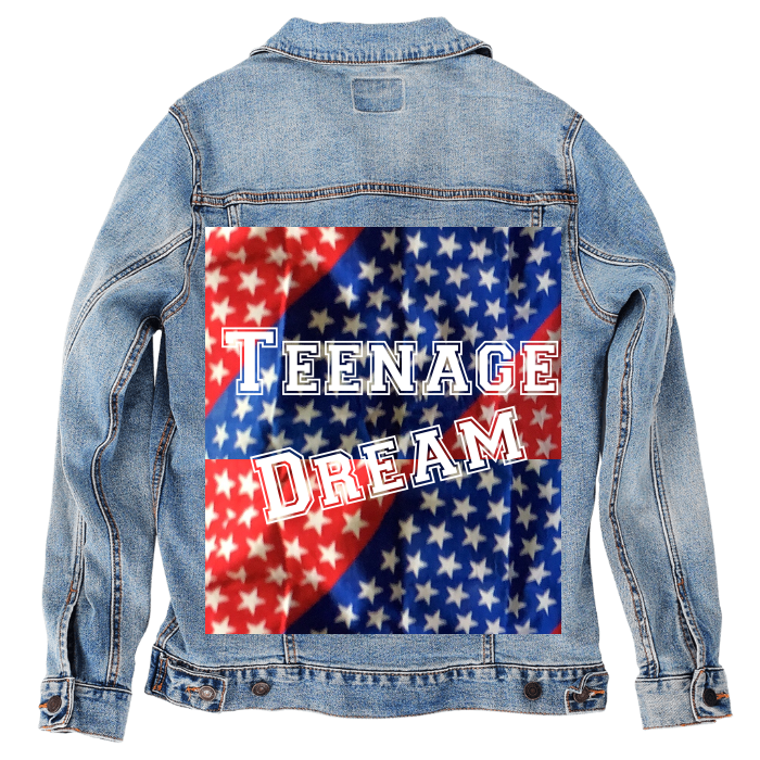 Customer Designed Custom Denim Jacket (hand-crafted) with 3 color choices of jacket: Stonewash, White, or Black. Unisex XS S M L XL 2X 3X. USA hand-crafted and USA digitally printed. Ships free within the USA & also ships Internationally.