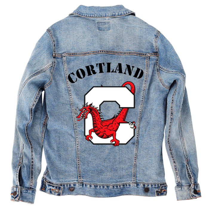 Customer Designed Custom Denim Jacket (hand-crafted) with 3 color choices of jacket: Stonewash, White, or Black. Unisex XS S M L XL 2X 3X. USA hand-crafted and USA digitally printed. Ships free within the USA & also ships Internationally.