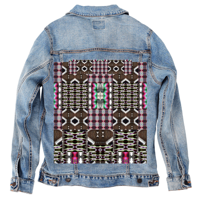 Customer Designed Custom Denim Jacket (hand-crafted) with 3 color choices of jacket: Stonewash, White, or Black. Unisex XS S M L XL 2X 3X. USA hand-crafted and USA digitally printed. Ships free within the USA & also ships Internationally.