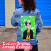 Denim Ink Custom Jean Jacket Original Artwork Example