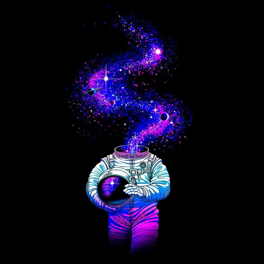 WE ARE STARDUST by TOBE FONSECA, digitally printed on DENIM products: throw pillows, aprons, table place mats, and hand-crafted Unisex Denim Jackets in 3 color choices