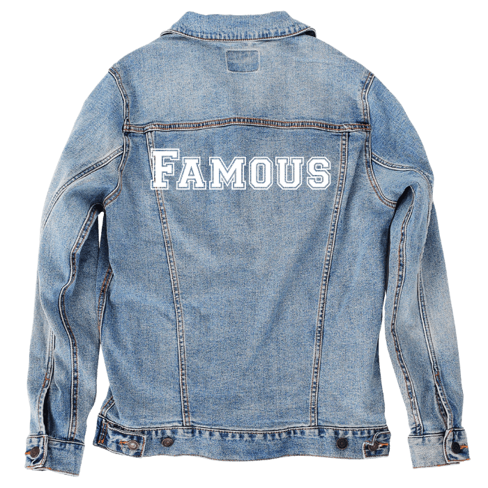 zakeke-design L / Stonewash Customer Designed Custom Denim Jacket (hand-crafted) with 3 color choices of jacket: Stonewash, White, or Black. Unisex XS S M L XL 2X 3X. USA hand-crafted and USA digitally printed. Ships free within the USA & also ships Internationally. Customer designed hand-crafted denim jacket digitally printed