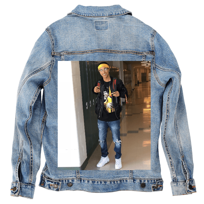 zakeke-design M / Stonewash Customer Designed Custom Denim Jacket (hand-crafted) with 3 color choices of jacket: Stonewash, White, or Black. Unisex XS S M L XL 2X 3X. USA hand-crafted and USA digitally printed. Ships free within the USA & also ships Internationally. Customer designed hand-crafted denim jacket digitally printed