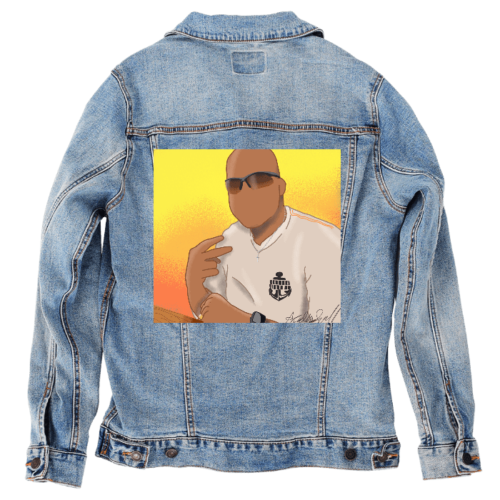 zakeke-design XL / Stonewash Customer Designed Custom Denim Jacket (hand-crafted) with 3 color choices of jacket: Stonewash, White, or Black. Unisex XS S M L XL 2X 3X. USA hand-crafted and USA digitally printed. Ships free within the USA & also ships Internationally. Customer Designed Custom Denim Jacket (hand-crafted) with 3 color choices of jacket: Stonewash, White, or Black. Unisex XS S M L XL 2X 3X. USA hand-crafted and USA digitally printed. Ships free within the USA & also ships Internationally.