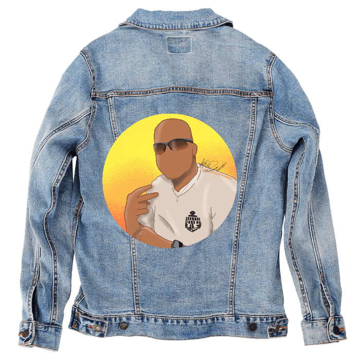zakeke-design XL / Stonewash Customer Designed Custom Denim Jacket (hand-crafted) with 3 color choices of jacket: Stonewash, White, or Black. Unisex XS S M L XL 2X 3X. USA hand-crafted and USA digitally printed. Ships free within the USA & also ships Internationally. Customer designed hand-crafted denim jacket digitally printed